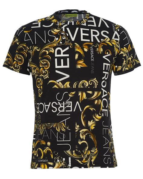 versace jeans t-shirt all over print|southampton versace jeans couture store.